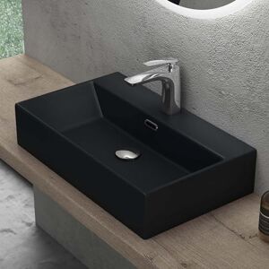 DOPORRO - Brüssel206 - Noir mat - Céramique - Lavabo de salle de bains - Publicité DOPORRO - Brüssel206 - Noir mat - Céramique - Lavabo de salle de bains - Publicité