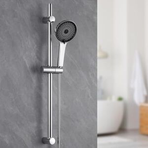 Auralum Colonne de Douche sans Mitigeur, Ensemble Barre de Douche en Acier Inoxydable 700mm avec Inox Flexible 1500mm et Pommeau de Baignoire avec Tuyau (5Jets, 120mm) Support Shower Head with Fixture - Publicité Auralum Colonne de Douche sans Mitigeur, Ensemble Barre de Douche en Acier Inoxydable 700mm avec Inox Flexible 1500mm et Pommeau de Baignoire avec Tuyau (5Jets, 120mm) Support Shower Head with Fixture - Publicité
