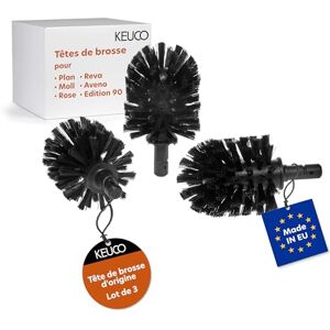 Tête de Brosse WC Keuco - Noir/Blanc - Facile à Remplacer - Publicité Tête de Brosse WC Keuco - Noir/Blanc - Facile à Remplacer - Publicité