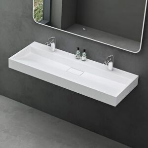 Mai & Mai Lavabo Salle de Bains Vasque à Poser Rectangulaire Lavabo Suspendu Blanc Mat 120x46x11cm Col19-1200 - Publicité Mai & Mai Lavabo Salle de Bains Vasque à Poser Rectangulaire Lavabo Suspendu Blanc Mat 120x46x11cm Col19-1200 - Publicité