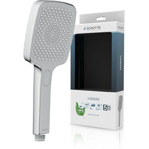Schütte Hawaii Pommeau de douche anticalcaire avec bouton poussoir confortable et 3 types de jet réglables Chromé/gris clair - Publicité Schütte Hawaii Pommeau de douche anticalcaire avec bouton poussoir confortable et 3 types de jet réglables Chromé/gris clair - Publicité