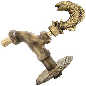 AERZETIX Cannelle Murale Robinet d'Évier 1/2'' Poisson à Manette Antique Rétro Décorative Fontaine Ornement Salle de Bain Vintage Robinetterie Jardin en Laiton Vieilli - Publicité AERZETIX Cannelle Murale Robinet d'Évier 1/2'' Poisson à Manette Antique Rétro Décorative Fontaine Ornement Salle de Bain Vintage Robinetterie Jardin en Laiton Vieilli - Publicité