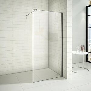 AICA Paroi de douche 800x2000x8mm en verre anticalcaire Walk in paroi de fixation avec barre de fixation la pince 360° 90cm - Publicité AICA Paroi de douche 800x2000x8mm en verre anticalcaire Walk in paroi de fixation avec barre de fixation la pince 360° 90cm - Publicité