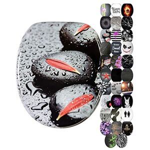 Sanilo Abattant WC, Grande sélection de lunettes de toilette noirs, Finition de haute qualité, Charnières robustes, Fixation facile (Elegance) - Publicité Sanilo Abattant WC, Grande sélection de lunettes de toilette noirs, Finition de haute qualité, Charnières robustes, Fixation facile (Elegance) - Publicité