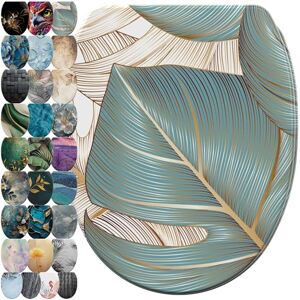 Sanilo Abattant WC avec frein de chute et libération rapide, Siège de WC amovible par simple pression sur un bouton, Montage facile par le haut (Beautiful) - Publicité Sanilo Abattant WC avec frein de chute et libération rapide, Siège de WC amovible par simple pression sur un bouton, Montage facile par le haut (Beautiful) - Publicité