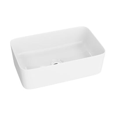 lavita Lavabo à poser Canal Rectangulaire Sans trop-plein et trou de robinet En porcelaine de qualité supérieure Moderne En céramique 40 x 30 x 20 cm Blanc brillant - Publicité lavita Lavabo à poser Canal Rectangulaire Sans trop-plein et trou de robinet En porcelaine de qualité supérieure Moderne En céramique 40 x 30 x 20 cm Blanc brillant - Publicité
