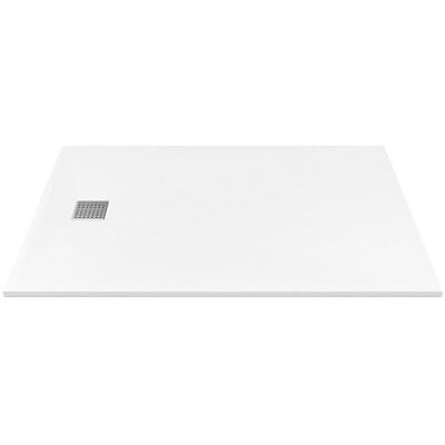 Unique Receveur de douche extra plat à poser ou à encastrer recoupable en résine SMC Blanc 160 x 90 cm MIRNOSA - Publicité Unique Receveur de douche extra plat à poser ou à encastrer recoupable en résine SMC Blanc 160 x 90 cm MIRNOSA - Publicité