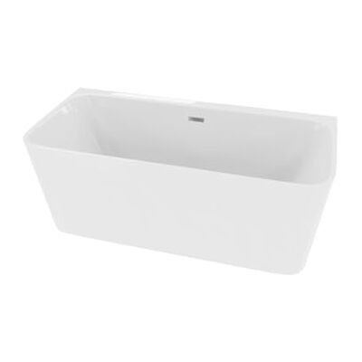 lavita Mensola 1500 Baignoire murale, sur pied, en acrylique, 150 x 80 x 60 cm, forme rectangulaire, moderne, pour 2 personnes, 265 l, revêtement antimicrobien blanc brillant - Publicité lavita Mensola 1500 Baignoire murale, sur pied, en acrylique, 150 x 80 x 60 cm, forme rectangulaire, moderne, pour 2 personnes, 265 l, revêtement antimicrobien blanc brillant - Publicité