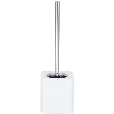WENKO Hexa Brosse WC, Céramique Blanc, 12 x 12 x 39,5 cm - Publicité WENKO Hexa Brosse WC, Céramique Blanc, 12 x 12 x 39,5 cm - Publicité