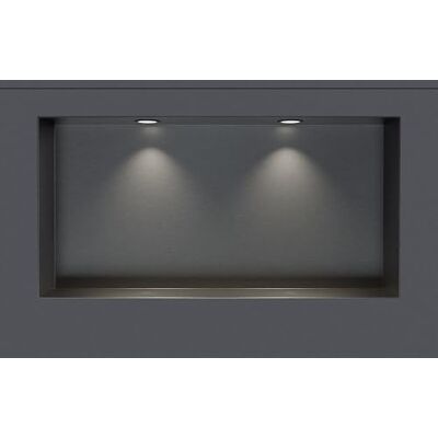 Bernstein Niche Murale Douche sans Rebord Bronze 30x60x10cm Acier Inoxydable étagère encastrée Salle de Bain + 2 Spots LED Noir Mat, Anti-Rouille, étanche, Installation Facile NT306010X - Publicité Bernstein Niche Murale Douche sans Rebord Bronze 30x60x10cm Acier Inoxydable étagère encastrée Salle de Bain + 2 Spots LED Noir Mat, Anti-Rouille, étanche, Installation Facile NT306010X - Publicité