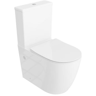 lavita WC Sur Pied Monobloc Avec Réservoir de Chasse Intégré Runson White Kit Complet Couvercle Avec Système d'Abaissement Automatique Céramique Sans Bord Cuvette Système - Publicité lavita WC Sur Pied Monobloc Avec Réservoir de Chasse Intégré Runson White Kit Complet Couvercle Avec Système d'Abaissement Automatique Céramique Sans Bord Cuvette Système - Publicité