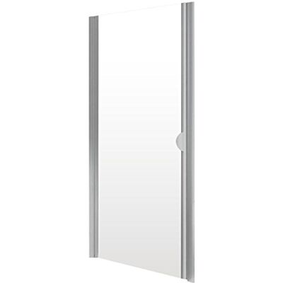 Schulte porte douche pivotante niche 80x180 argenté réversible verre 5mm verre trempé réglage 775-805 mm largeur d'accès 56.0 cm - Publicité Schulte porte douche pivotante niche 80x180 argenté réversible verre 5mm verre trempé réglage 775-805 mm largeur d'accès 56.0 cm - Publicité