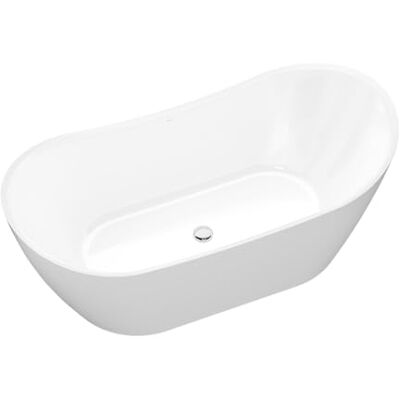 Bernstein Baignoire îlot ovale Blanc mat Acrylique + Bonde et trop plein, 190L 170x80x68cm (lxLxH) SIENA 2.0 - Publicité Bernstein Baignoire îlot ovale Blanc mat Acrylique + Bonde et trop plein, 190L 170x80x68cm (lxLxH) SIENA 2.0 - Publicité