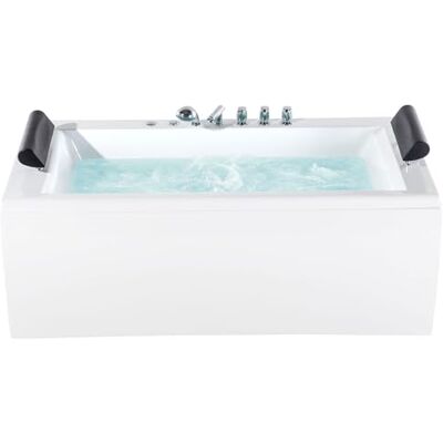 Beliani Baignoire Balnéo 170 cm en Acrylique Blanc avec Lumière sous-marine à LED Montego - Publicité Beliani Baignoire Balnéo 170 cm en Acrylique Blanc avec Lumière sous-marine à LED Montego - Publicité