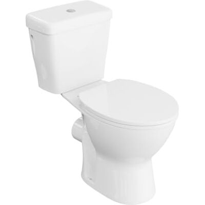 lavita Zeta Rim WC à Poser Sans Bride avec Abattant Frein de Chute, Sortie horizontale, Céramique Sanitaire - Publicité lavita Zeta Rim WC à Poser Sans Bride avec Abattant Frein de Chute, Sortie horizontale, Céramique Sanitaire - Publicité