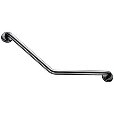 AKW Barre d'appui coudée 135° Inox 400x400mm 3 points de fixations - Publicité AKW Barre d'appui coudée 135° Inox 400x400mm 3 points de fixations - Publicité