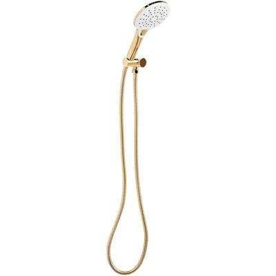 Beliani Pomme de Douche Moderne Classique en Métal avec Tuyau 4 Modes Dorée Iquira - Publicité Beliani Pomme de Douche Moderne Classique en Métal avec Tuyau 4 Modes Dorée Iquira - Publicité
