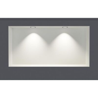 Bernstein Niche murale douche sans rebord Blanche 30x60x10cm acier inoxydable étagère encastrée salle de bain + 2 Spots LED Noir mat, Anti-rouille, étanche, installation facile NT306010X - Publicité Bernstein Niche murale douche sans rebord Blanche 30x60x10cm acier inoxydable étagère encastrée salle de bain + 2 Spots LED Noir mat, Anti-rouille, étanche, installation facile NT306010X - Publicité