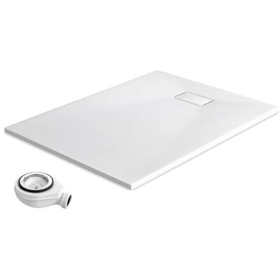 EMKE Receveur de douche avec siphon 120 x 90 cm Antidérapant En SMC Hauteur : 2,6 cm Receveur de douche avec couvercle découpable et bonde de 90 mm Blanc - Publicité EMKE Receveur de douche avec siphon 120 x 90 cm Antidérapant En SMC Hauteur : 2,6 cm Receveur de douche avec couvercle découpable et bonde de 90 mm Blanc - Publicité