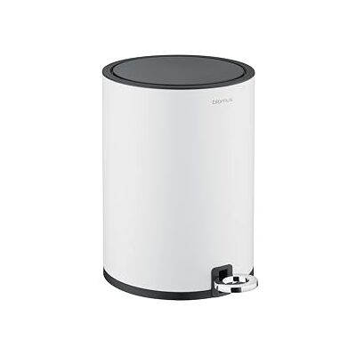 blomus Poubelle de salle de bain -SINO- Poubelle 3 litres Blanc 20L x 20B x 26H cm Poubelle à pédale avec système d'abaissement automatique Poubelle avec récipient intérieur en inox - Publicité blomus Poubelle de salle de bain -SINO- Poubelle 3 litres Blanc 20L x 20B x 26H cm Poubelle à pédale avec système d'abaissement automatique Poubelle avec récipient intérieur en inox - Publicité