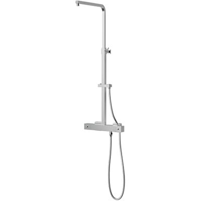 Bernstein Colonne de Douche Thermostatique Réglable Laiton Chrome 85-125x44cm Anticalcaire + Mitigeur + Pommeau Design 3011 Basic - Publicité Bernstein Colonne de Douche Thermostatique Réglable Laiton Chrome 85-125x44cm Anticalcaire + Mitigeur + Pommeau Design 3011 Basic - Publicité