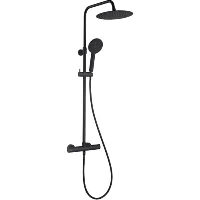 ESSEBAGNO Kissy colonne de douche thermostatique noire - Publicité ESSEBAGNO Kissy colonne de douche thermostatique noire - Publicité