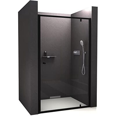 Bernstein Paroi de douche en niche NT604 FLEX avec porte pivotante couleur et largeur au choix, Largeur:1000mm, Couleur du profilé:Noir mat - Publicité Bernstein Paroi de douche en niche NT604 FLEX avec porte pivotante couleur et largeur au choix, Largeur:1000mm, Couleur du profilé:Noir mat - Publicité