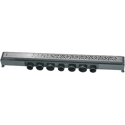 Wirquin 30723952 Caniveau douche à l'italienne Venisio L.800 mm avec grille Soda en inox largeur 43 mm design gouttes d'eau, chromé - Publicité Wirquin 30723952 Caniveau douche à l'italienne Venisio L.800 mm avec grille Soda en inox largeur 43 mm design gouttes d'eau, chromé - Publicité