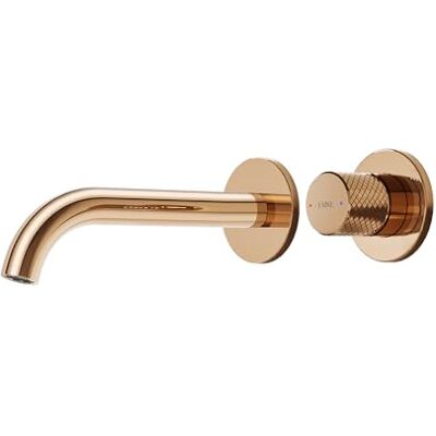 EMKE Mitigeur Lavabo Encastré Or Rose Mitigeur 2 Trous avec Aérateur, Mélangeur à Levier Unique, Robinet de Salle de Bain Moderne, Économie d'Eau, Installation Facile (281x140x65 mm) - Publicité EMKE Mitigeur Lavabo Encastré Or Rose Mitigeur 2 Trous avec Aérateur, Mélangeur à Levier Unique, Robinet de Salle de Bain Moderne, Économie d'Eau, Installation Facile (281x140x65 mm) - Publicité