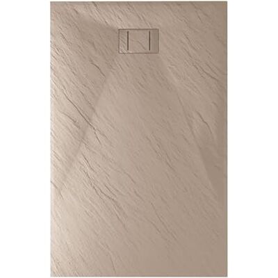 Idralite Bac à douche 70x160x2,6 CM Rectangulaire Tortourelle Effet Pierre mod. Blend - Publicité Idralite Bac à douche 70x160x2,6 CM Rectangulaire Tortourelle Effet Pierre mod. Blend - Publicité