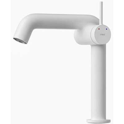 EMKE Mitigeur Monocommande en Laiton, Blanc Mat, 222 x 200 x 76 mm Robinet de Salle de Bain, Installation Facile, Robinet de Lavabo, Cartouche Céramique - Publicité EMKE Mitigeur Monocommande en Laiton, Blanc Mat, 222 x 200 x 76 mm Robinet de Salle de Bain, Installation Facile, Robinet de Lavabo, Cartouche Céramique - Publicité