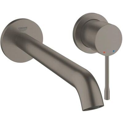Grohe Essence Mitigeur Lavabo Mural 2 trous, Robinet pour Salle de Bains, Taille L (Corps encastré non inclus, saillie 230 mm, Entraxe 110 mm, Facile à installer), Anthracite Brossé, 19967AL1 - Publicité Grohe Essence Mitigeur Lavabo Mural 2 trous, Robinet pour Salle de Bains, Taille L (Corps encastré non inclus, saillie 230 mm, Entraxe 110 mm, Facile à installer), Anthracite Brossé, 19967AL1 - Publicité