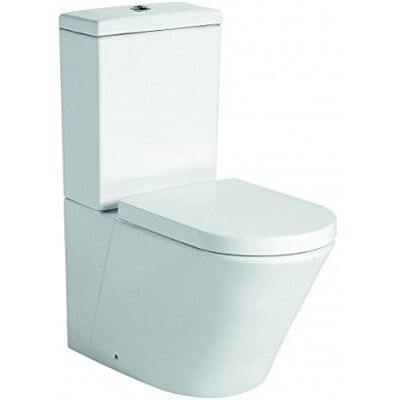 Toilette monobloc Bernstein CT1099 à fermeture douce - Design compact - Publicité Toilette monobloc Bernstein CT1099 à fermeture douce - Design compact - Publicité