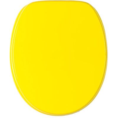 Sanilo Abattant WC Finition de haute qualité Charnières robustes Fixation facile Jaune - Publicité Sanilo Abattant WC Finition de haute qualité Charnières robustes Fixation facile Jaune - Publicité