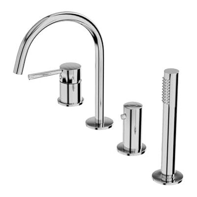 lavita Orion Robinet de Baignoire 4 Trous Chromé Design Luxueux Pour Salle de Bain - Publicité lavita Orion Robinet de Baignoire 4 Trous Chromé Design Luxueux Pour Salle de Bain - Publicité