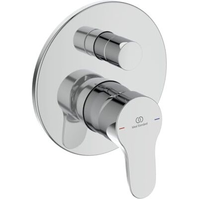 Ideal Standard Mitigeur monocommande pour baignoire ou douche encastré, Deux voies, Kit complet avec corps encastré, chromé - Publicité Ideal Standard Mitigeur monocommande pour baignoire ou douche encastré, Deux voies, Kit complet avec corps encastré, chromé - Publicité