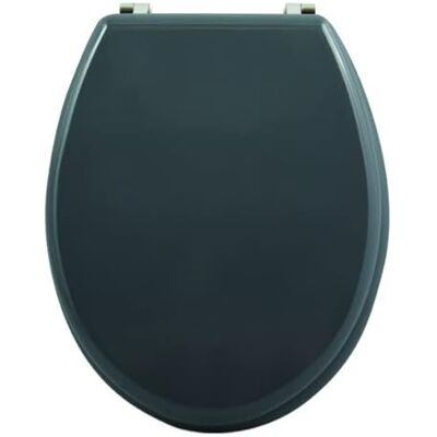 Couvercle WC MSV Cléo - Gris anthracite - MDF - Charnières en acier inoxydable - Publicité Couvercle WC MSV Cléo - Gris anthracite - MDF - Charnières en acier inoxydable - Publicité