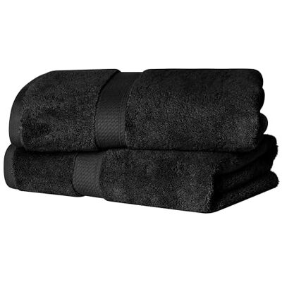 Superior - Egyptian Cotton Towel Set - Noir - 2 pièces - Towel Set - Publicité Superior - Egyptian Cotton Towel Set - Noir - 2 pièces - Towel Set - Publicité