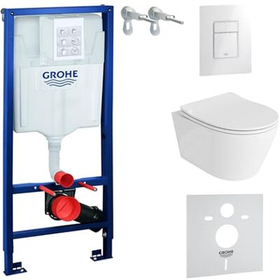 lavita ,Élément mural Solido + WC suspendu mural Praia blanc sans bord + abattant WC SoftClose,Bouton blanc brillant,Kit complet,Réservoir de chasse encastré,Kit complet,WC complet, - Publicité lavita ,Élément mural Solido + WC suspendu mural Praia blanc sans bord + abattant WC SoftClose,Bouton blanc brillant,Kit complet,Réservoir de chasse encastré,Kit complet,WC complet, - Publicité
