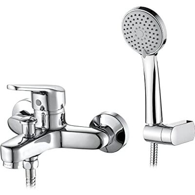 IBERGRIF M13150 Mitigeur - 3 Modes de Pulvérisation Système de Douche à la Pluie avec Flexible 180cm - Publicité IBERGRIF M13150 Mitigeur - 3 Modes de Pulvérisation Système de Douche à la Pluie avec Flexible 180cm - Publicité