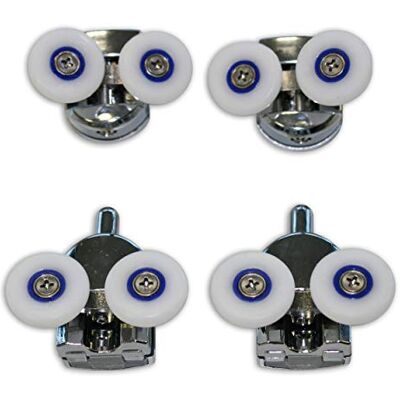 Bernstein Lot de 2 Roulettes pour haut de portes et parois de douche Compatibles parois de douche EX505, EX506 - Publicité Bernstein Lot de 2 Roulettes pour haut de portes et parois de douche Compatibles parois de douche EX505, EX506 - Publicité