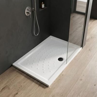 Plato de Douche en Céramique 80x120 H6 Kiamami Valentina - Antidérapant - Publicité Plato de Douche en Céramique 80x120 H6 Kiamami Valentina - Antidérapant - Publicité