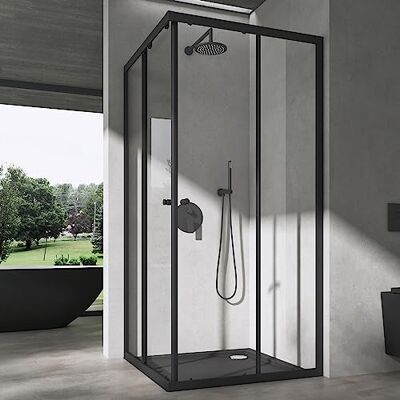 SOGOOD - Doporro - 90x100 cm - Noir - Shower Enclosure - Publicité SOGOOD - Doporro - 90x100 cm - Noir - Shower Enclosure - Publicité