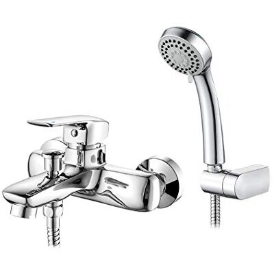 IBERGRIF Mélangeur extérieur pour douche et baignoire - Chrome - Publicité IBERGRIF Mélangeur extérieur pour douche et baignoire - Chrome - Publicité