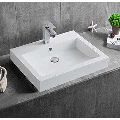 Bernstein - BS6049 - 60x48x14 cm - Blanc - Sink - Publicité Bernstein - BS6049 - 60x48x14 cm - Blanc - Sink - Publicité