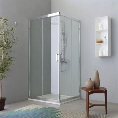 Cabine de Douche Moderne Rectangulaire Kiamami Valentina - 70x100 Transparent - Publicité Cabine de Douche Moderne Rectangulaire Kiamami Valentina - 70x100 Transparent - Publicité