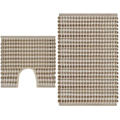 Ensemble de tapis de bain tissés à la main vidaXL - Tapis de bain, Tapis de WC - Publicité Ensemble de tapis de bain tissés à la main vidaXL - Tapis de bain, Tapis de WC - Publicité