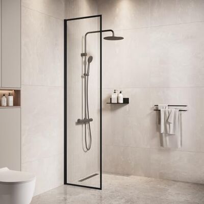 Georgia - Georgia - 40x200 cm - Noir - Cabine de douche - Publicité Georgia - Georgia - 40x200 cm - Noir - Cabine de douche - Publicité
