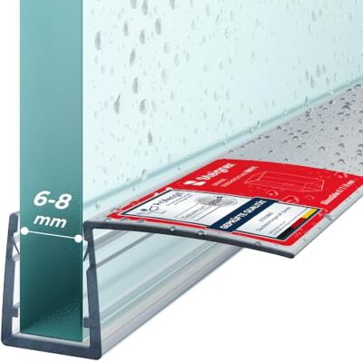 STEIGNER Joint porte de douche UK11 30 cm (1 pc.) transparent Joint vertical pour douche à accès d'angle ou pentagonale avec porte 6-8 mm Ajustement parfait, Matériau durable, Finition esthétique - Publicité STEIGNER Joint porte de douche UK11 30 cm (1 pc.) transparent Joint vertical pour douche à accès d'angle ou pentagonale avec porte 6-8 mm Ajustement parfait, Matériau durable, Finition esthétique - Publicité