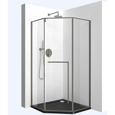 Mai & Mai Cabine de Douche en Angle Transparent sans Receveur 90x90x200cm - Publicité Mai & Mai Cabine de Douche en Angle Transparent sans Receveur 90x90x200cm - Publicité